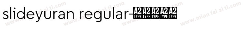 slideyuran regular字体转换